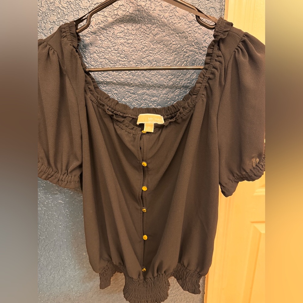 Michael Kors Women's Black Blouse